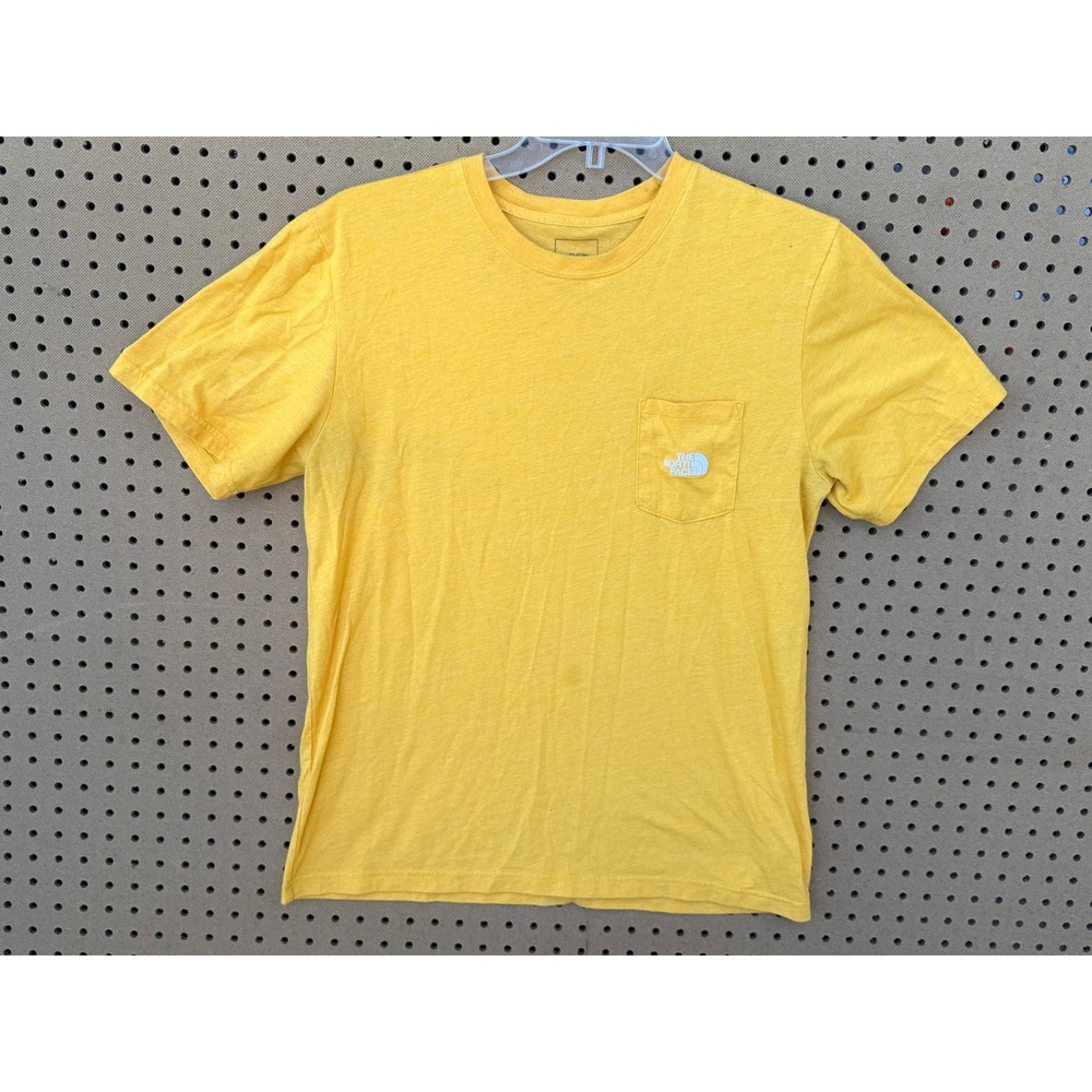 The North Face Pocket Tee Large Yellow Short Sleeve Gorpcore Outdoor